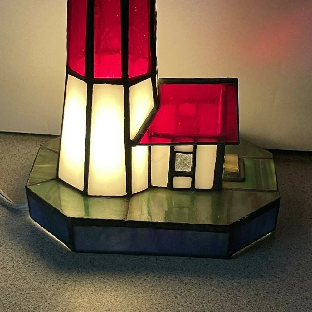 Tiffany Style Beacon Lighthouse Beach Table Lamps Children's Gifts Night Lights